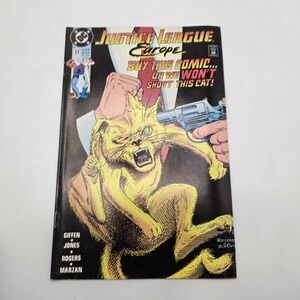 DC Comics Justice League Europe 22 Splatterhouse Ad Marshall Rogers 1991 JLE Cat